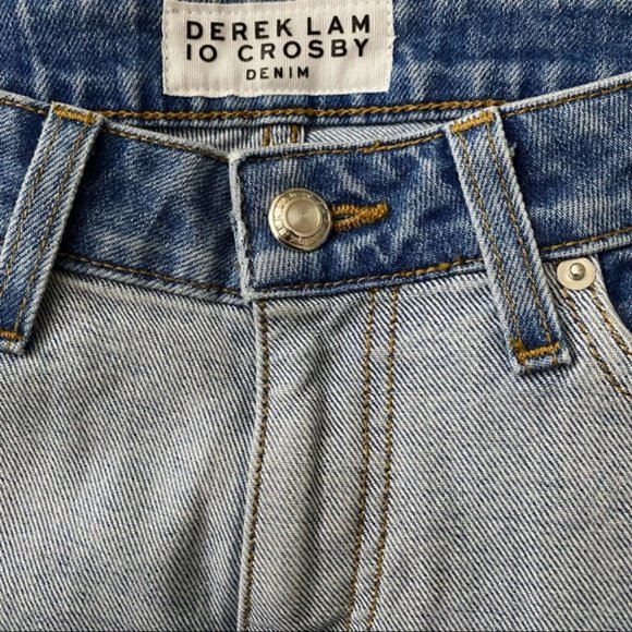 Derek Lam 10 Crosby Gia Cropped Flare Jeans 24 - Picture 5 of 8